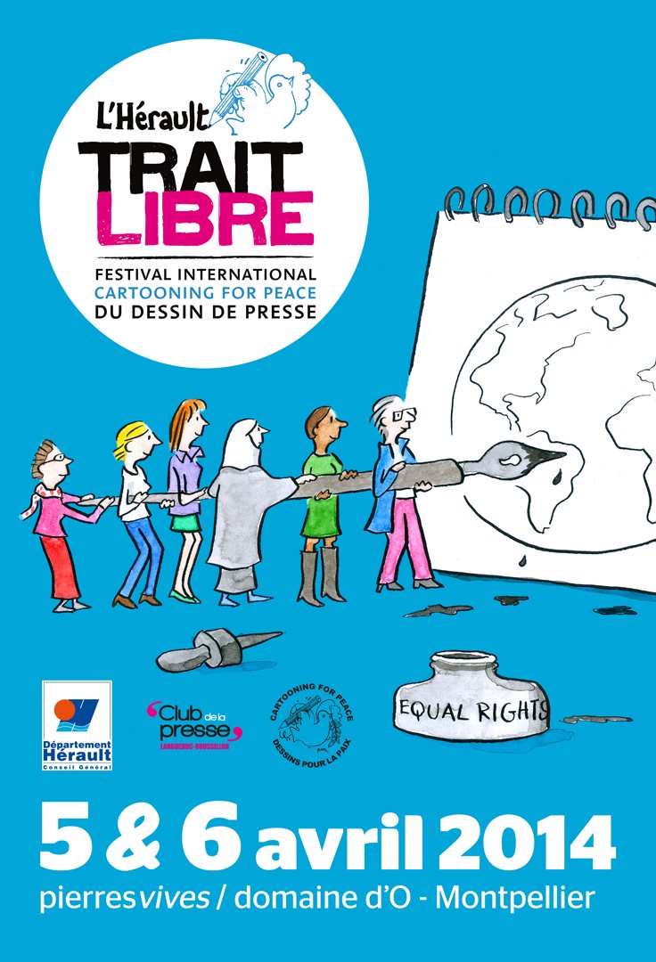 Festival Hérault Trait Libre Dessin de presse 2014 - Pierresvives - Domaine d'O - Plantu