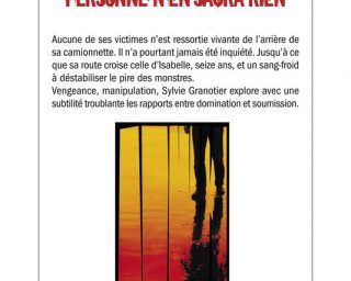 Sylvie Granotier Personne n'en saura rien - Editions Alnin Michel